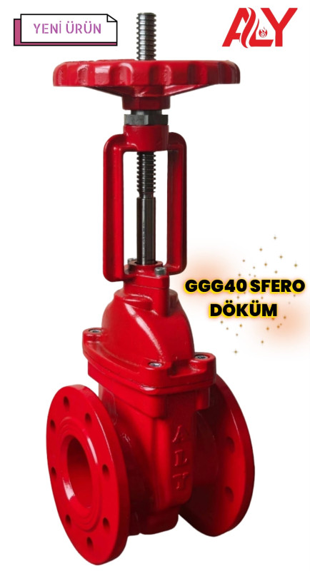 Yükselen milli sürgülü vana